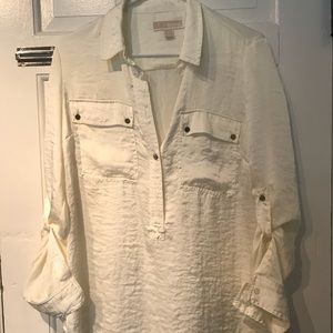Michael Kors blouse cream blouse M